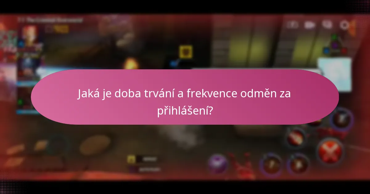 Jaké exkluzivní předměty jsou zahrnuty v odměnách za přihlášení?