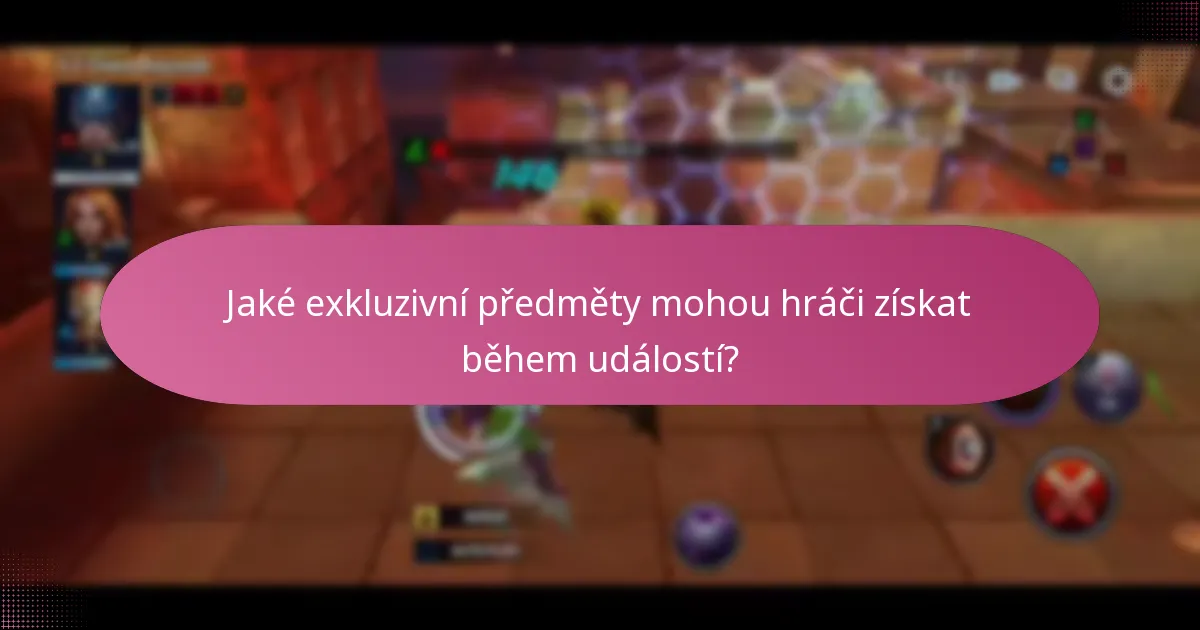Jaké exkluzivní předměty mohou hráči získat během událostí?